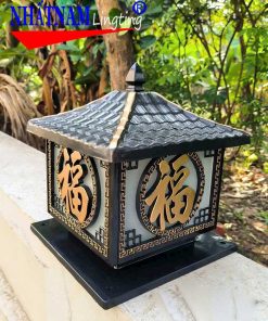 Đèn trụ cổng Nhôm đúc cao cấp MT051 Chất liệu nhôm đúc siêu bền