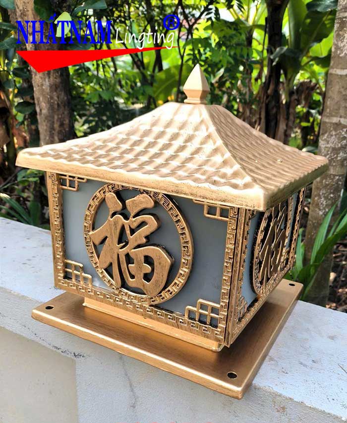 Đèn trụ cổng Nhôm đúc cao cấp MT051 Đèn trụ cổng Nhôm đúc cao cấp MT051 Chất liệu nhôm đúc siêu bền